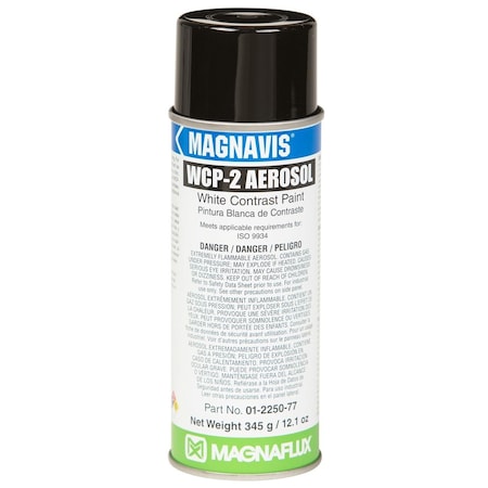 Magnaflux Contrast Paint, WCP-2, Magnavis, Non-Fluorescent, 16 oz 01-2250-78